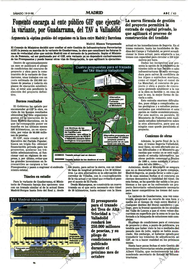 ABC MADRID 19-09-1998 página 65