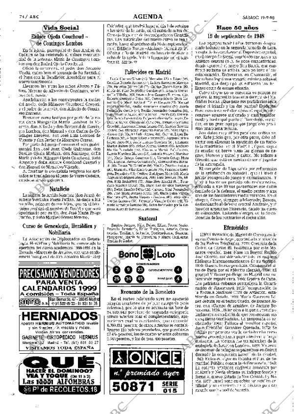 ABC MADRID 19-09-1998 página 74