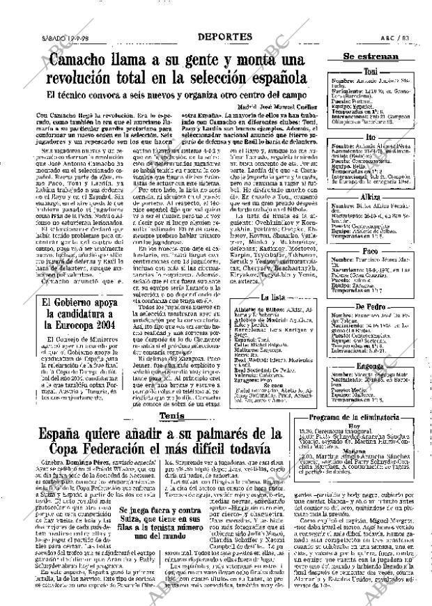 ABC MADRID 19-09-1998 página 83