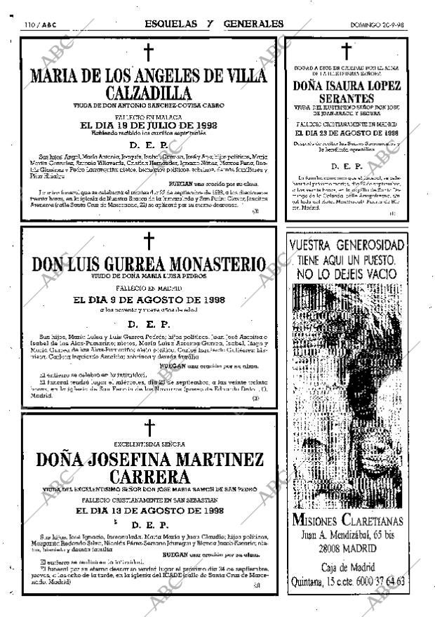 ABC MADRID 20-09-1998 página 110