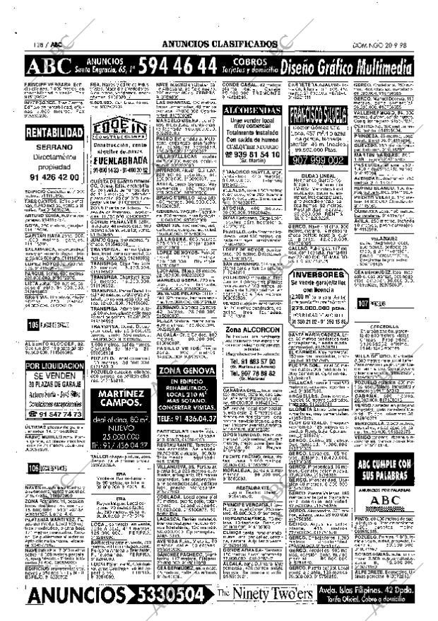 ABC MADRID 20-09-1998 página 128
