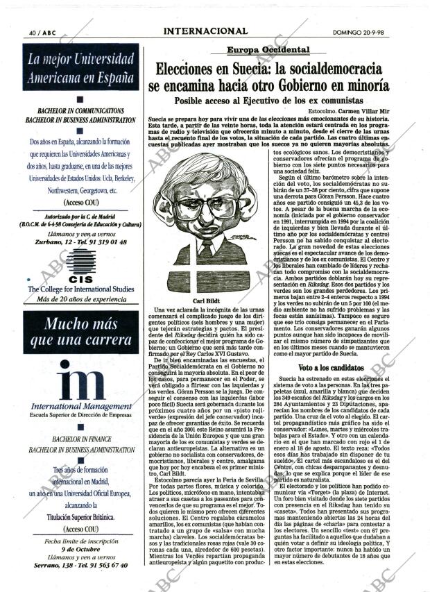 ABC MADRID 20-09-1998 página 40