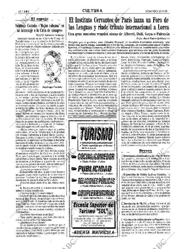 ABC MADRID 20-09-1998 página 68