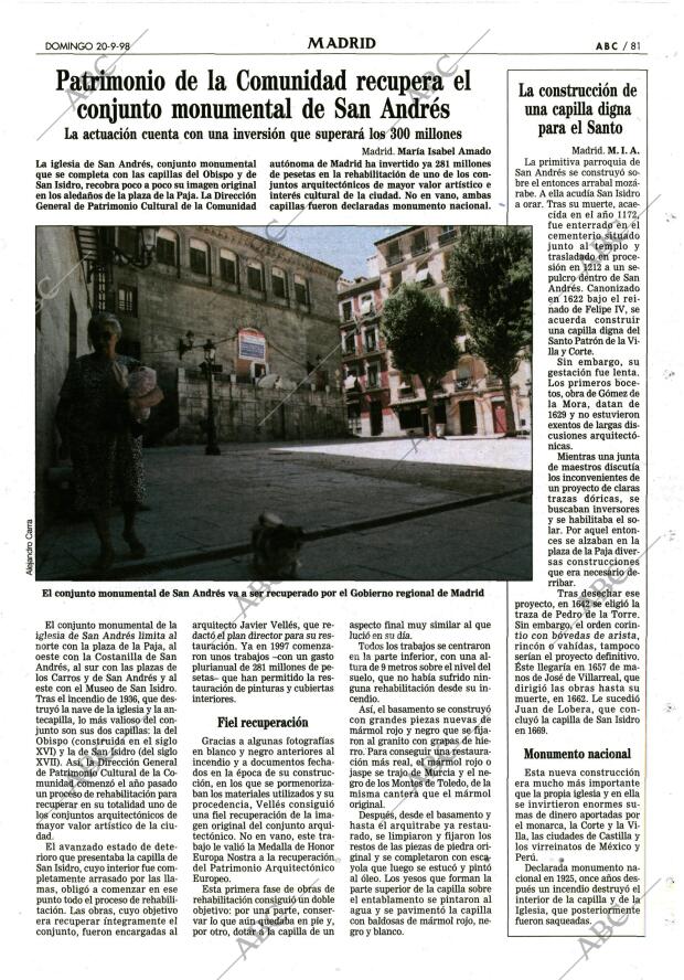 ABC MADRID 20-09-1998 página 81
