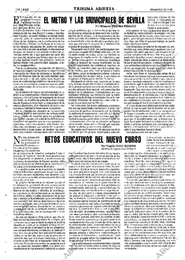 ABC SEVILLA 20-09-1998 página 110