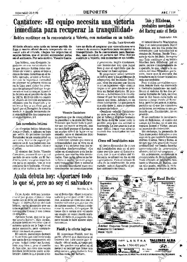 ABC SEVILLA 20-09-1998 página 119