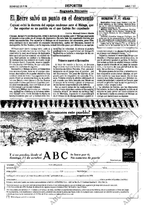 ABC SEVILLA 20-09-1998 página 121