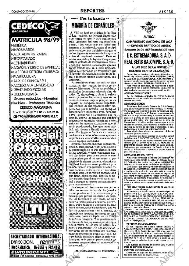 ABC SEVILLA 20-09-1998 página 123