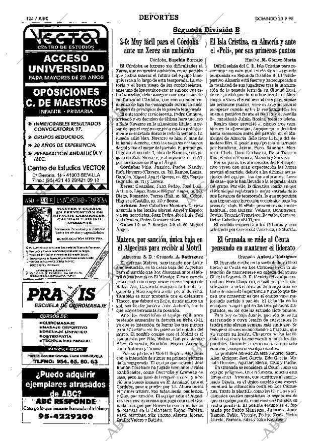 ABC SEVILLA 20-09-1998 página 124