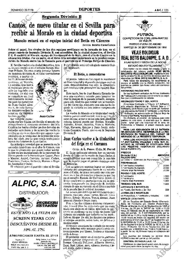 ABC SEVILLA 20-09-1998 página 125