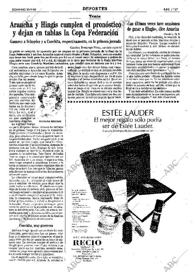 ABC SEVILLA 20-09-1998 página 127