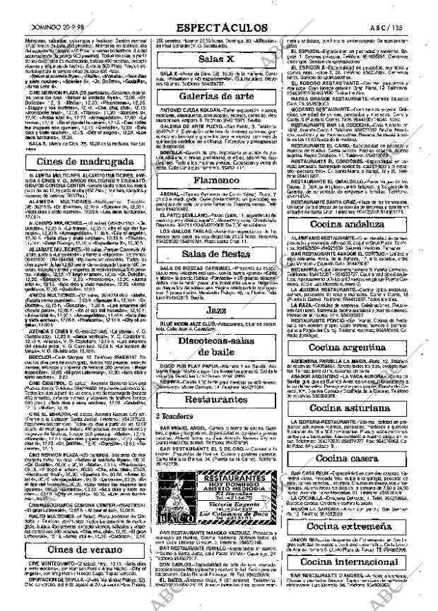 ABC SEVILLA 20-09-1998 página 135