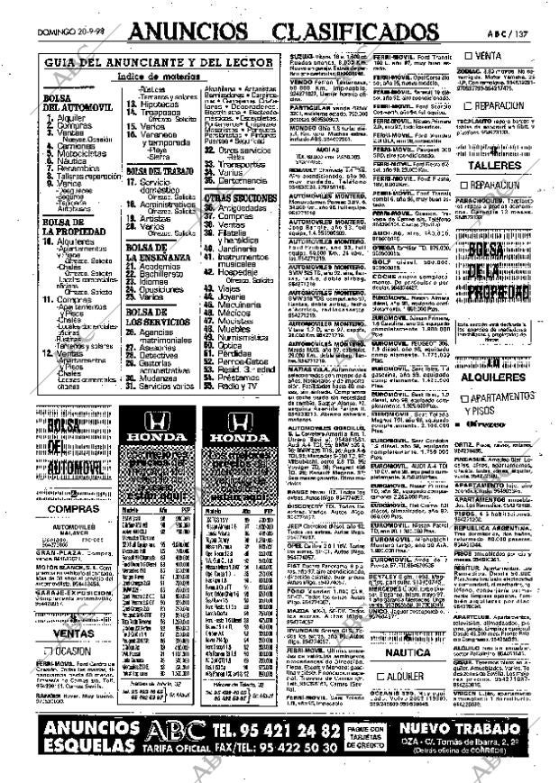 ABC SEVILLA 20-09-1998 página 137