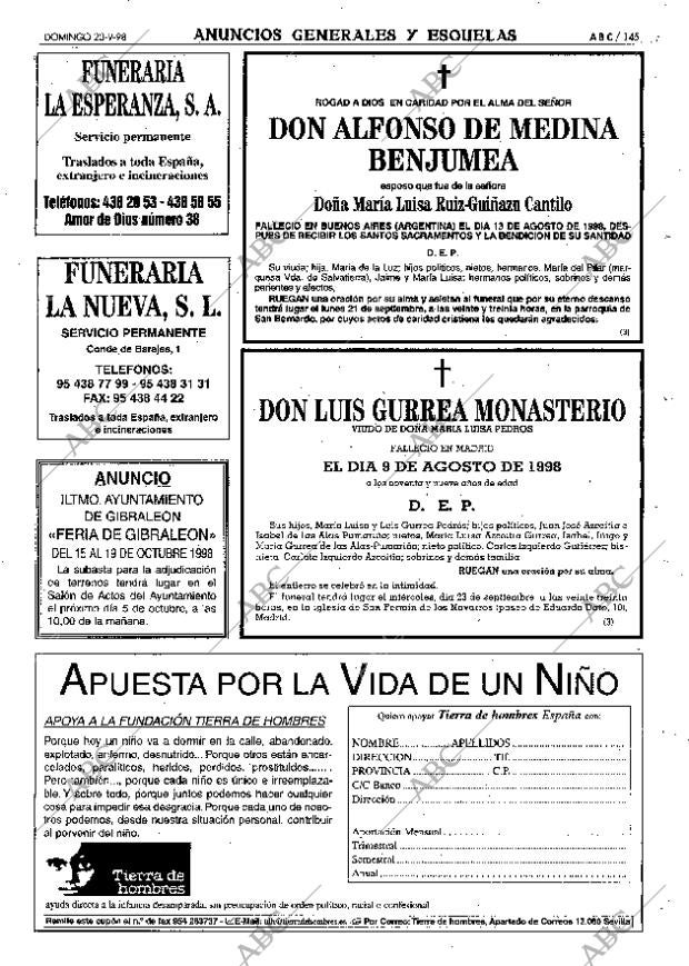 ABC SEVILLA 20-09-1998 página 145