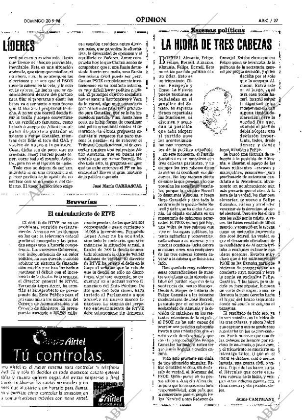 ABC SEVILLA 20-09-1998 página 27