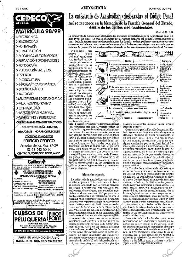 ABC SEVILLA 20-09-1998 página 52