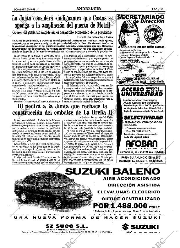 ABC SEVILLA 20-09-1998 página 55