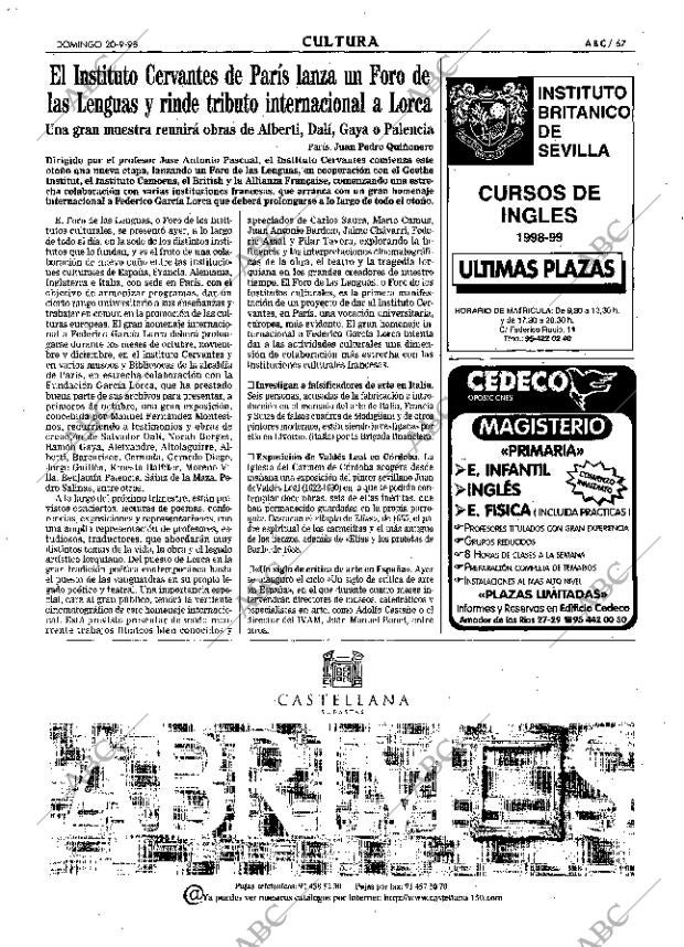 ABC SEVILLA 20-09-1998 página 67