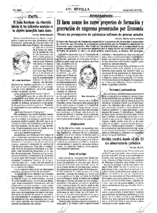 ABC SEVILLA 20-09-1998 página 70