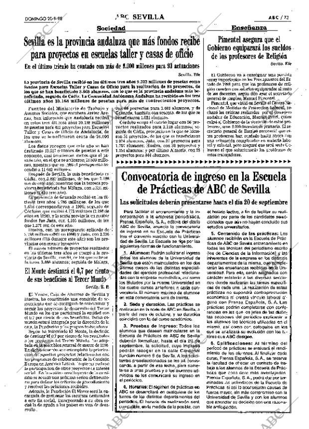 ABC SEVILLA 20-09-1998 página 73