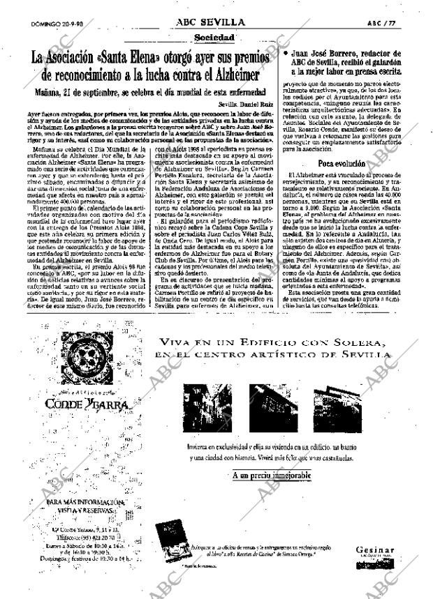 ABC SEVILLA 20-09-1998 página 77