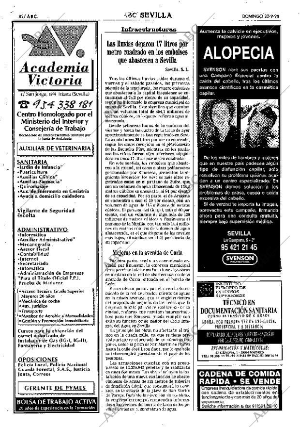 ABC SEVILLA 20-09-1998 página 82
