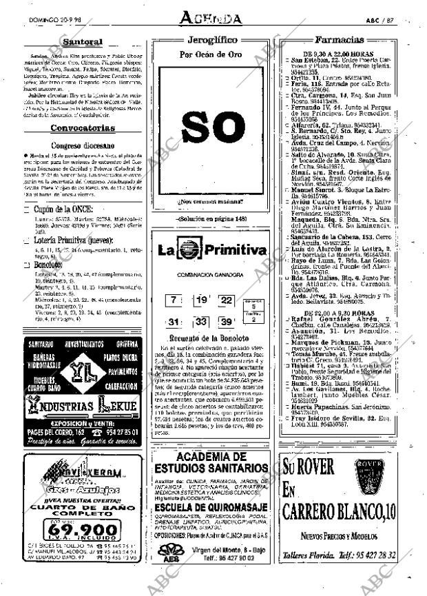 ABC SEVILLA 20-09-1998 página 87