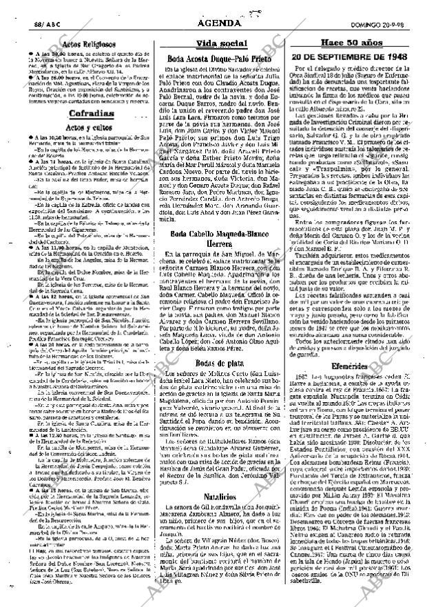 ABC SEVILLA 20-09-1998 página 88