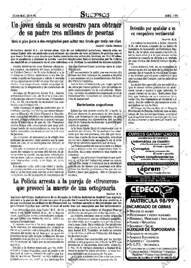 ABC SEVILLA 20-09-1998 página 99