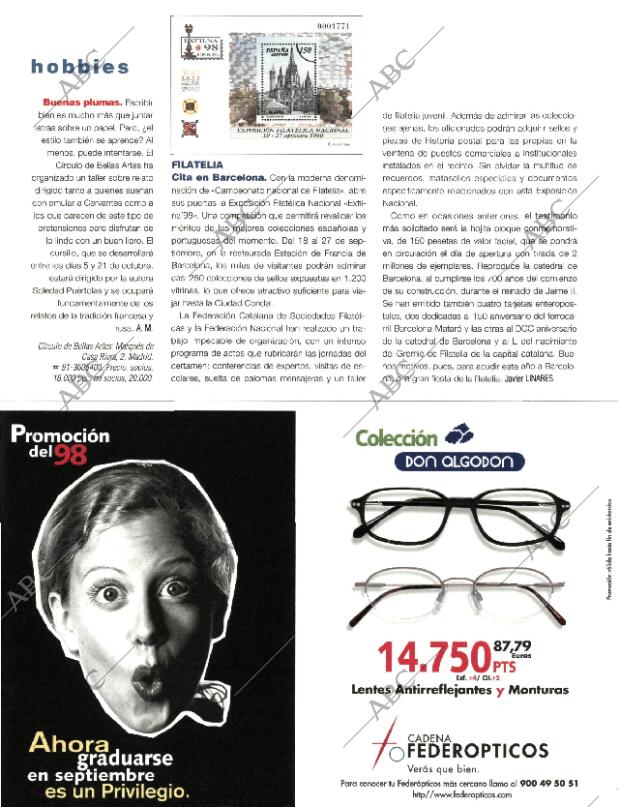 BLANCO Y NEGRO MADRID 20-09-1998 página 19