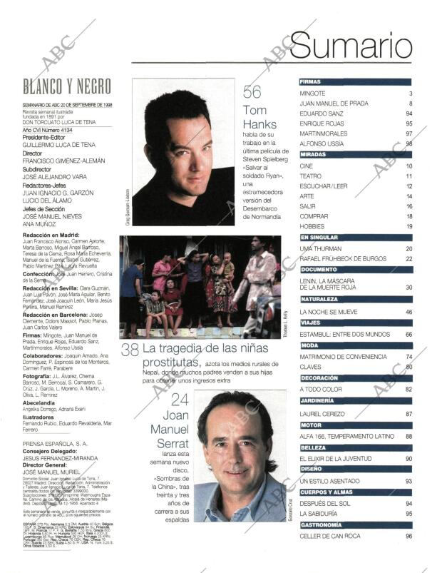 BLANCO Y NEGRO MADRID 20-09-1998 página 5