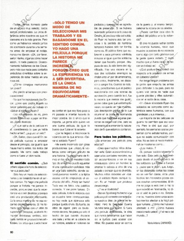 BLANCO Y NEGRO MADRID 20-09-1998 página 60