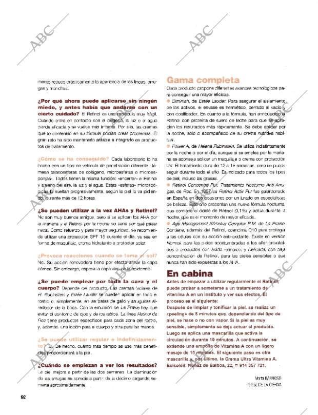 BLANCO Y NEGRO MADRID 20-09-1998 página 92