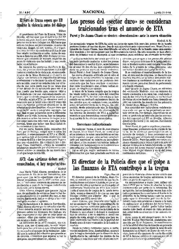 ABC MADRID 21-09-1998 página 20