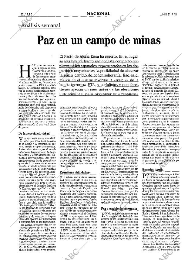 ABC MADRID 21-09-1998 página 22