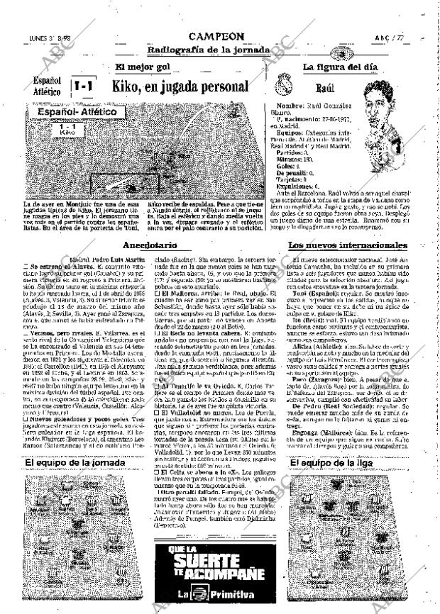 ABC MADRID 21-09-1998 página 77