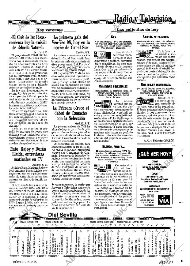 ABC SEVILLA 23-09-1998 página 117