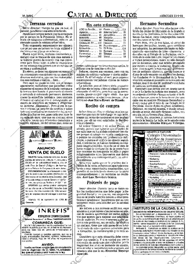 ABC SEVILLA 23-09-1998 página 18
