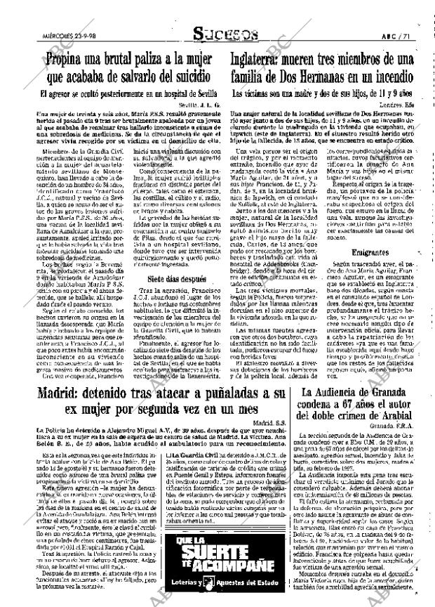 ABC SEVILLA 23-09-1998 página 71