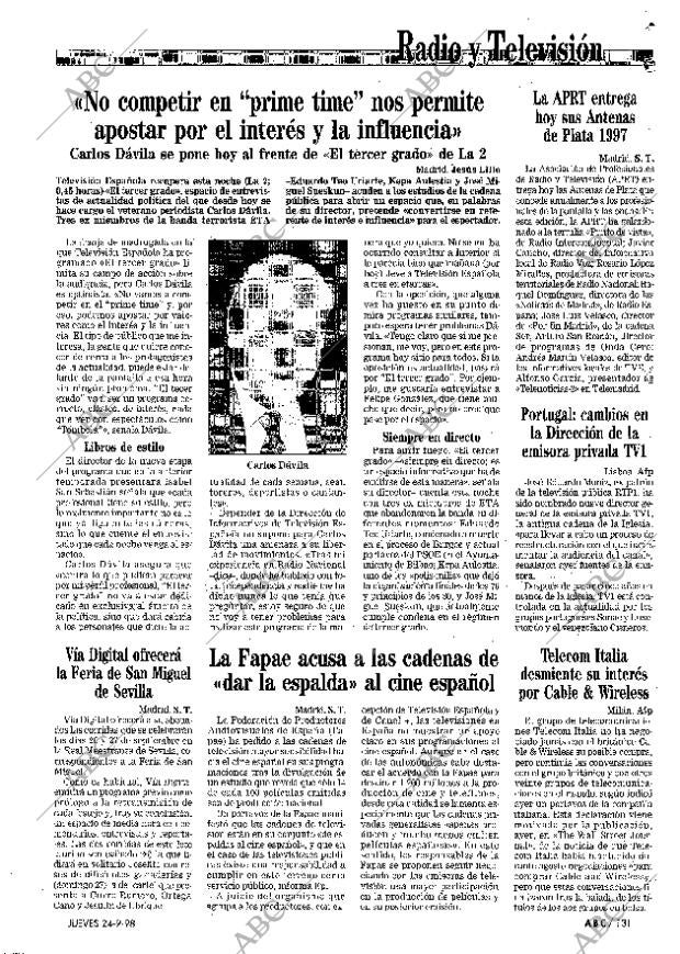 ABC MADRID 24-09-1998 página 131