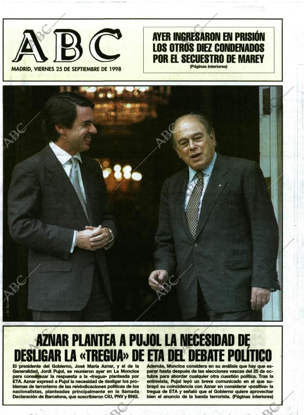ABC MADRID 25-09-1998 página 1
