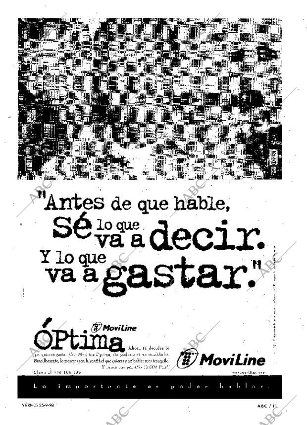 ABC MADRID 25-09-1998 página 11