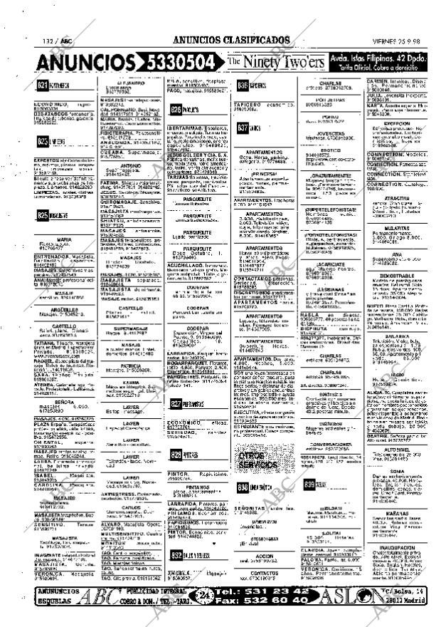 ABC MADRID 25-09-1998 página 132