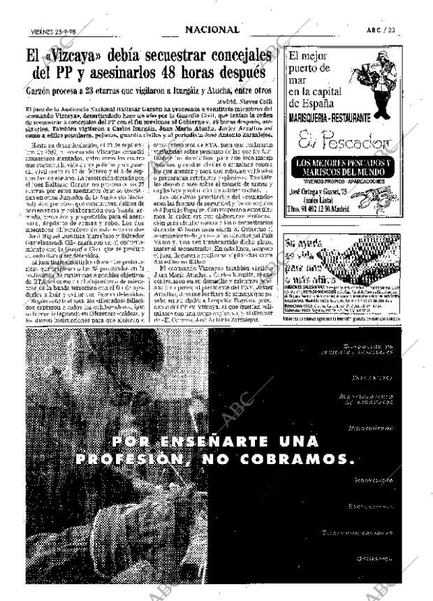 ABC MADRID 25-09-1998 página 23