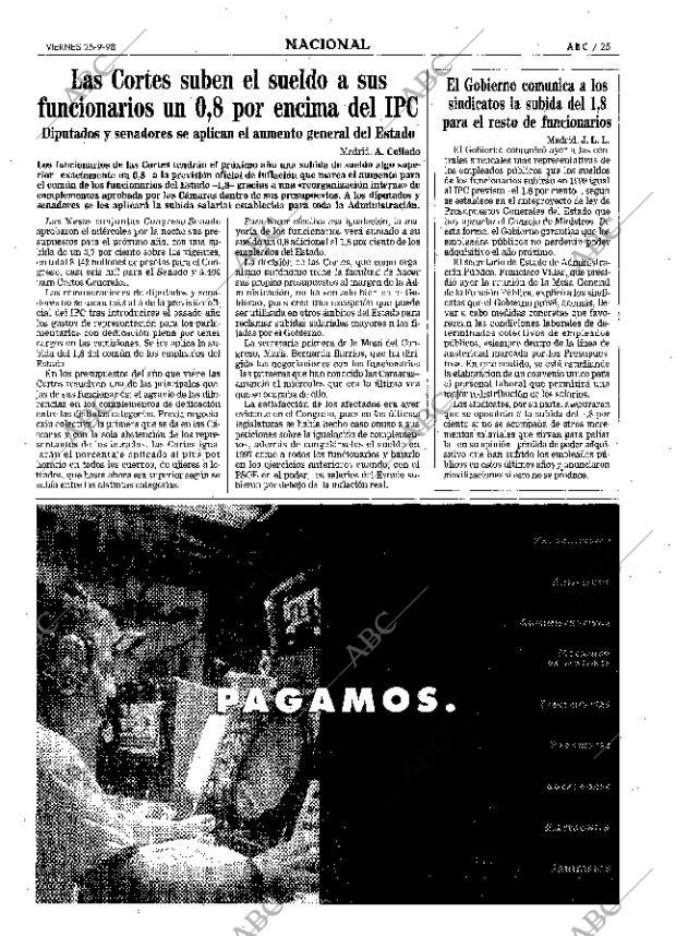 ABC MADRID 25-09-1998 página 25