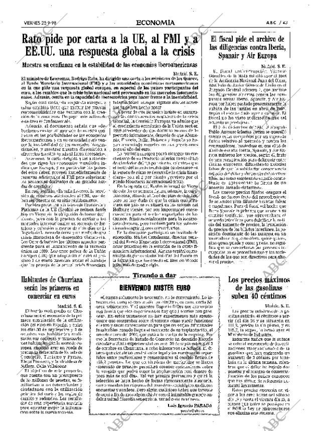 ABC MADRID 25-09-1998 página 43