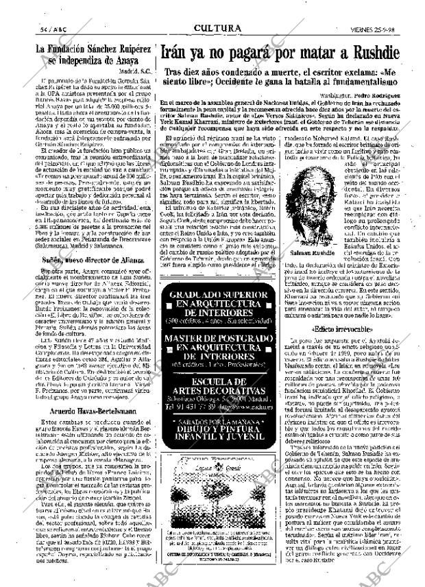 ABC MADRID 25-09-1998 página 54