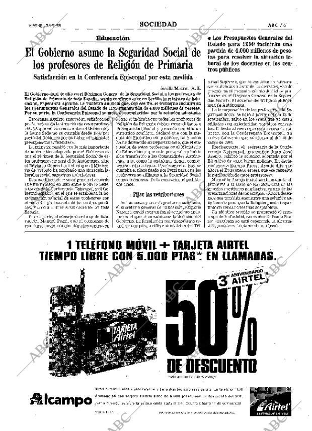 ABC MADRID 25-09-1998 página 61