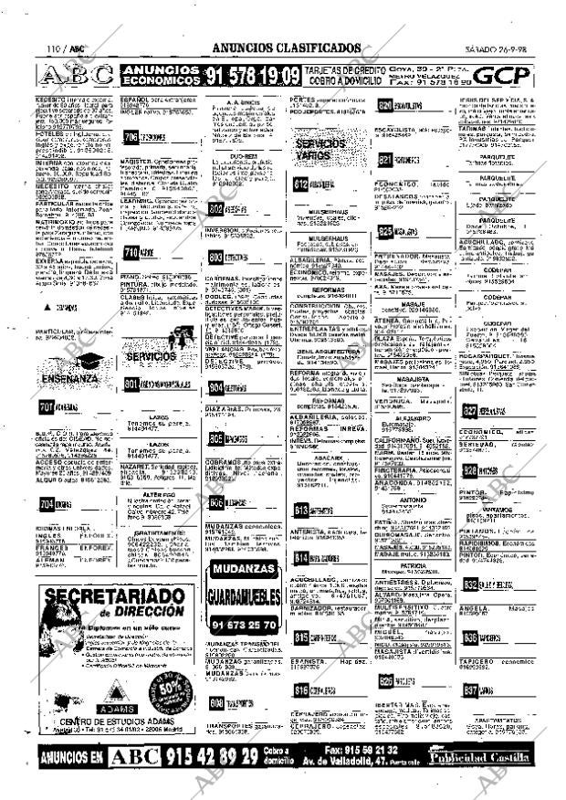 ABC MADRID 26-09-1998 página 110