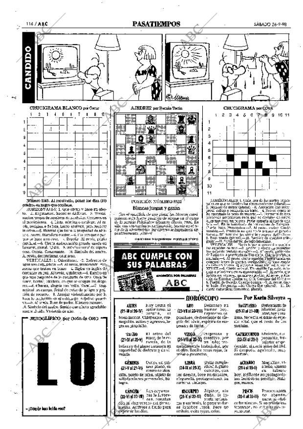ABC MADRID 26-09-1998 página 116